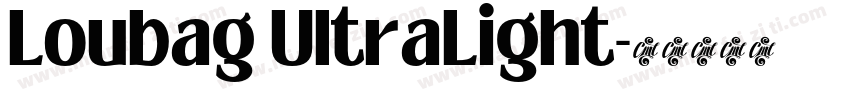 Loubag UltraLight字体转换